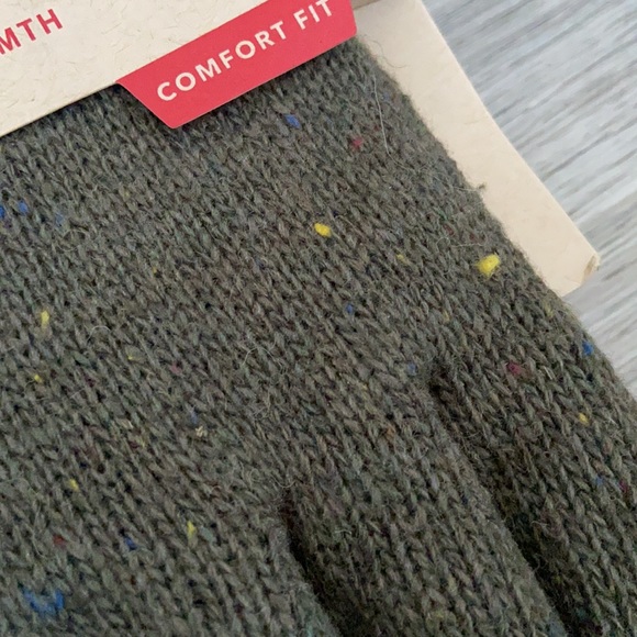 Levi's mens glove winter wear snow Donegal Glove With Leather Patch Olive green - Picture 10 of 14